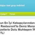 Bu aralar Internet’teki favorilerim grup indirimi yapan siteler. Aslında bu konuda yalnız olmadığımı biliyorum, zira bu sitelerin üyeleri çığ gibi büyümekte her geçen gün. Bu sitelerde fiyatların ucuzluğu kadar, seçilen...