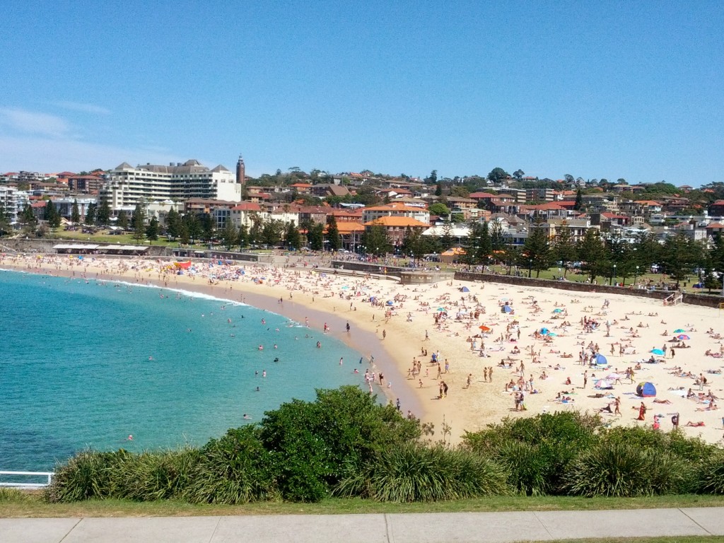 Bonda'ye göre daha ufak ve sakin olan Coogee Plajı. Ben açıkçası daha çok sevdim burayo Bondi'ye göre.