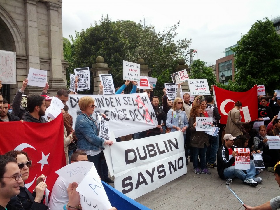 Gezi Parkı protestoları zamanında Dublin...